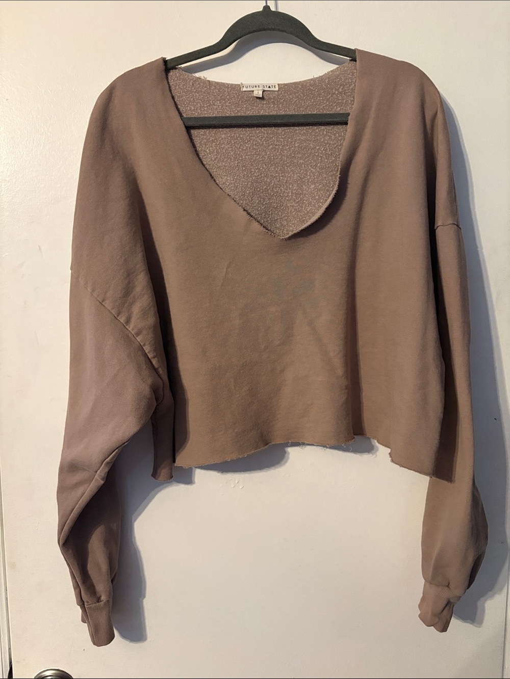 Urban Outfitters Crop Sweatshirt V Neck